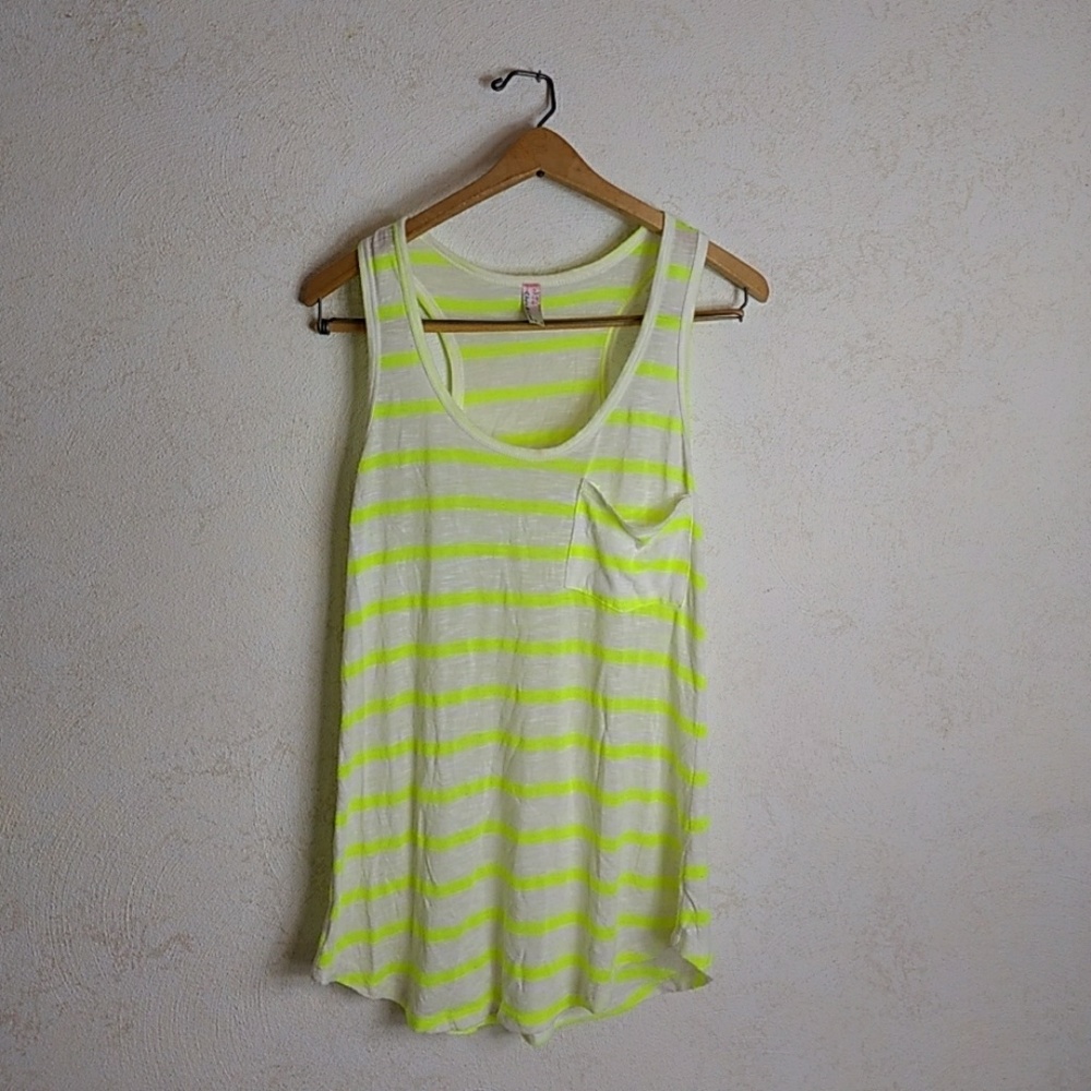 Neon Striped Chris & Carol Tank Top